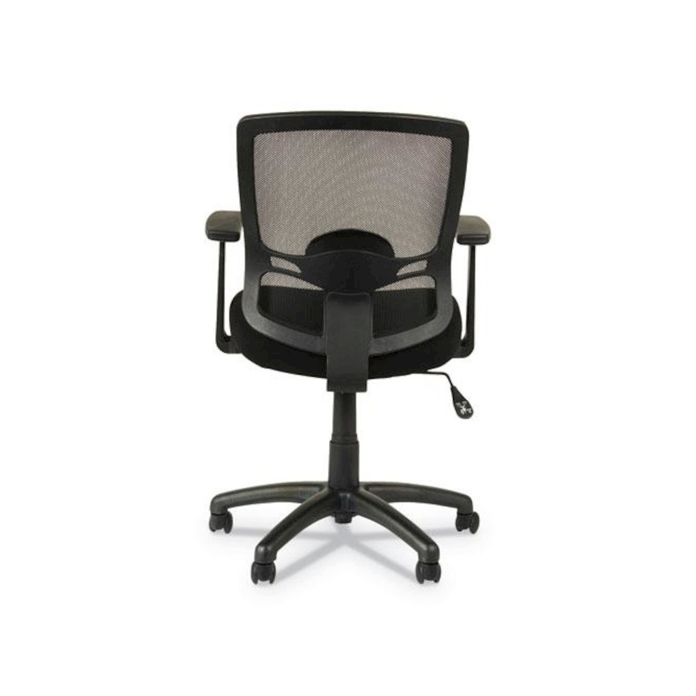 Alera Etros Series Mesh Mid-Back Chair, Supports Up to 275 lb, 18.03" to 21.96" Seat Height, Black. Picture 8