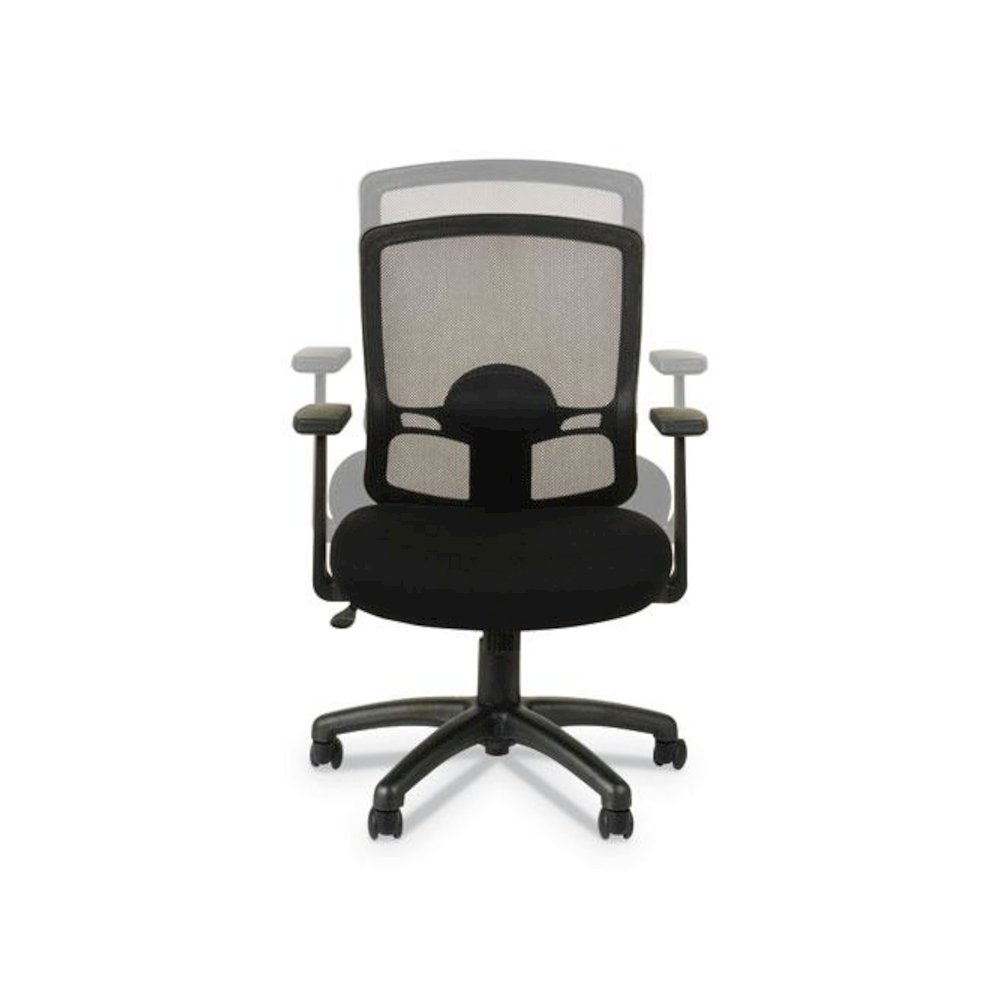 Alera Etros Series Mesh Mid-Back Chair, Supports Up to 275 lb, 18.03" to 21.96" Seat Height, Black. Picture 3