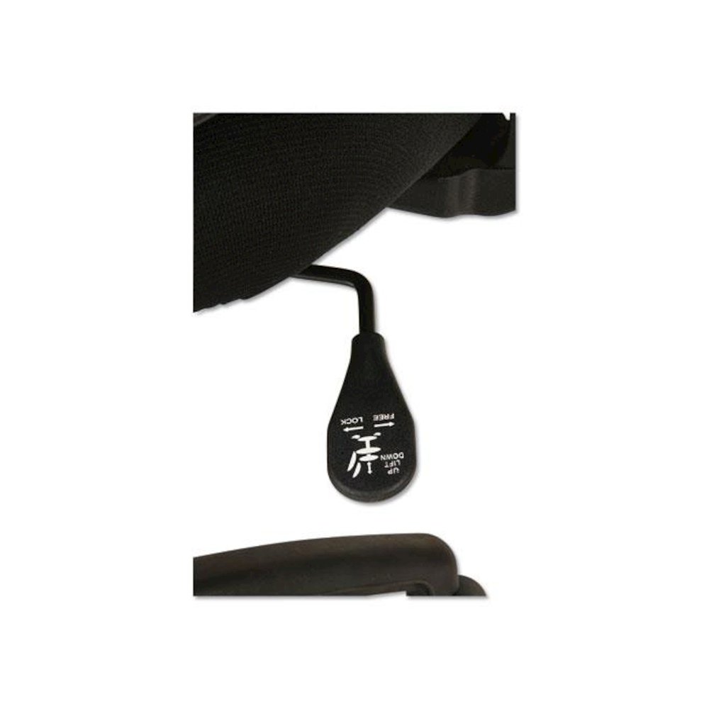 Alera Etros Series Mesh Mid-Back Chair, Supports Up to 275 lb, 18.03" to 21.96" Seat Height, Black. Picture 7