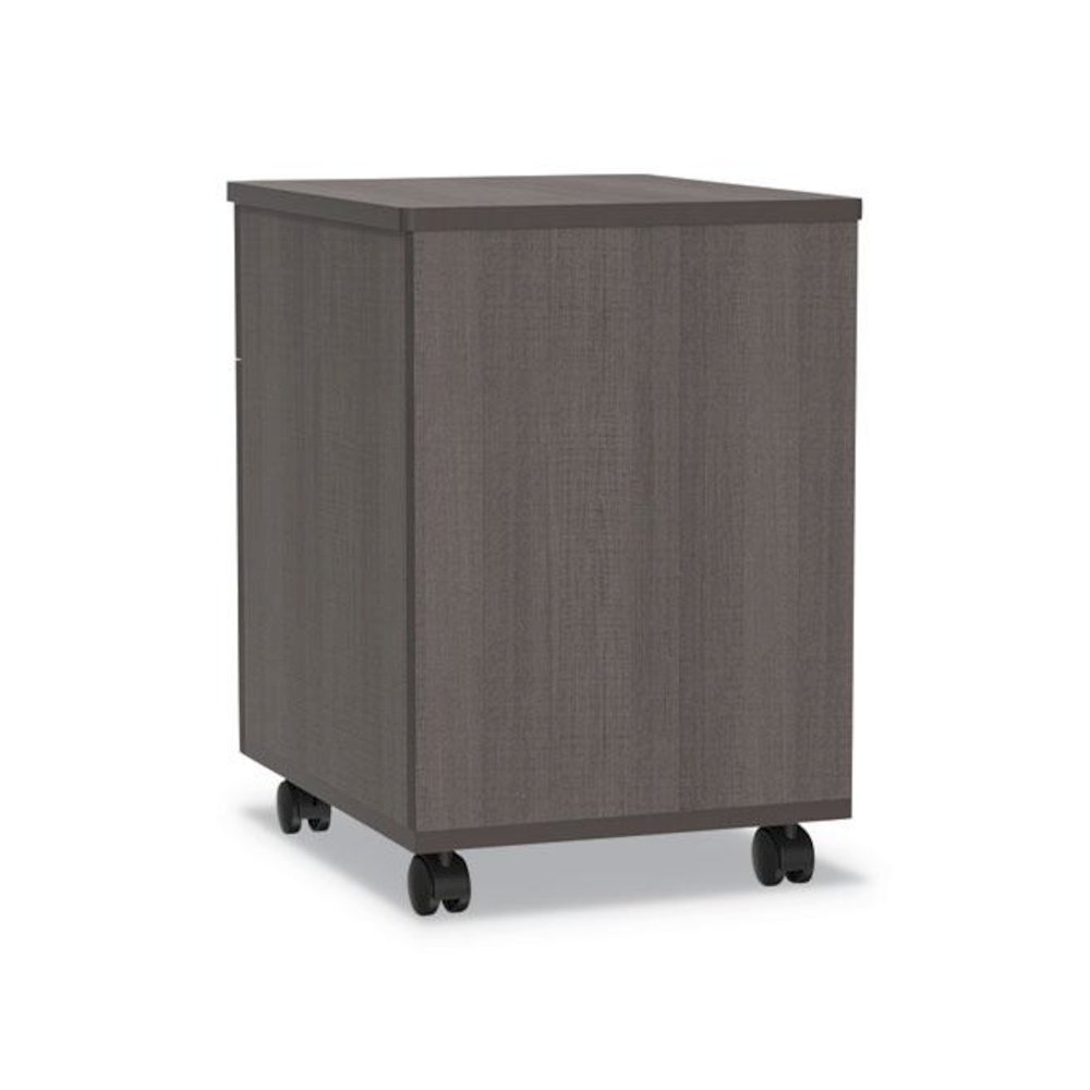 Trento Line Mobile Pedestal File, Left or Right, 2-Drawers: Box/File, Legal/Letter, Mocha, 16.5" x 19.75" x 23.63". Picture 5
