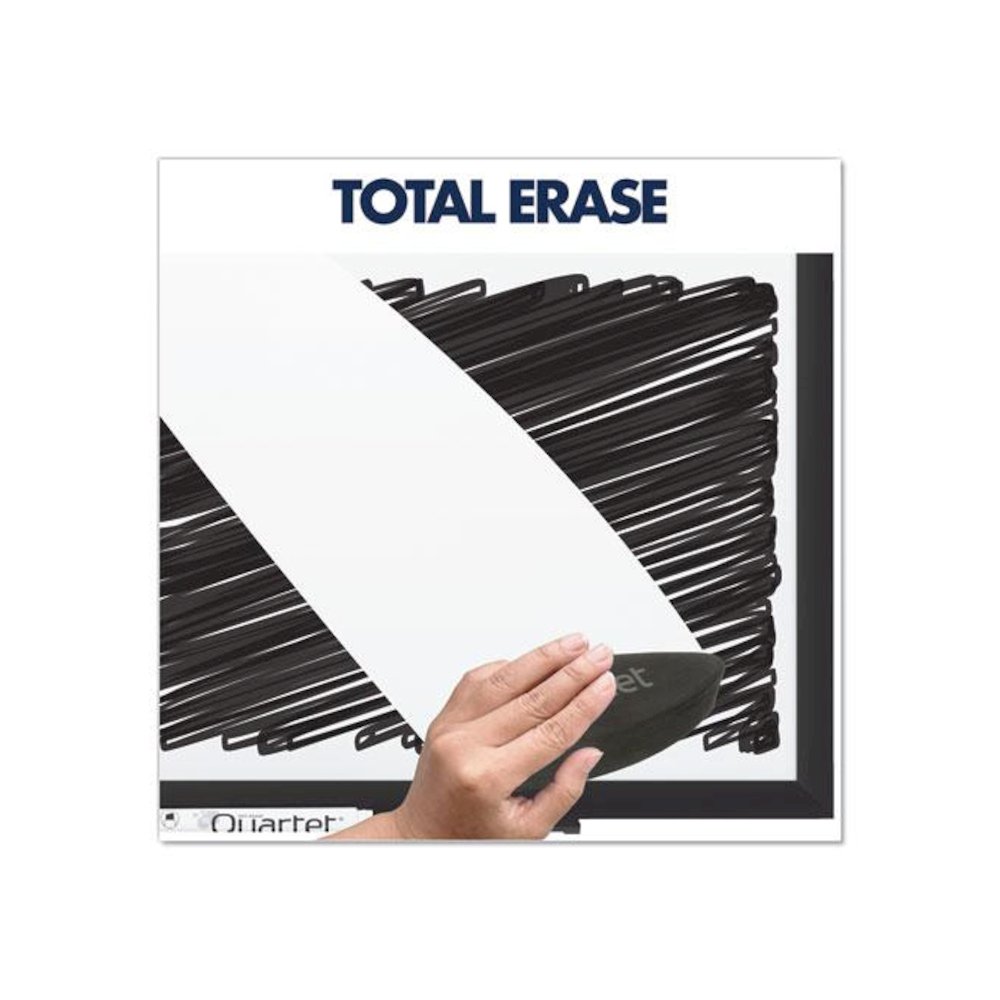 Classic Series Total Erase Dry Erase Boards, 96" x 48", White Surface, Black Aluminum Frame. Picture 3