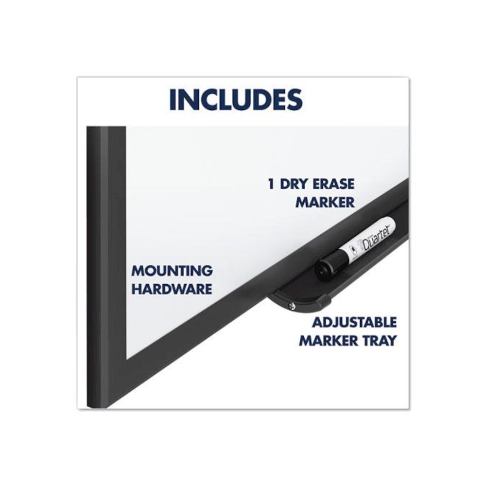 Classic Series Total Erase Dry Erase Boards, 96" x 48", White Surface, Black Aluminum Frame. Picture 5