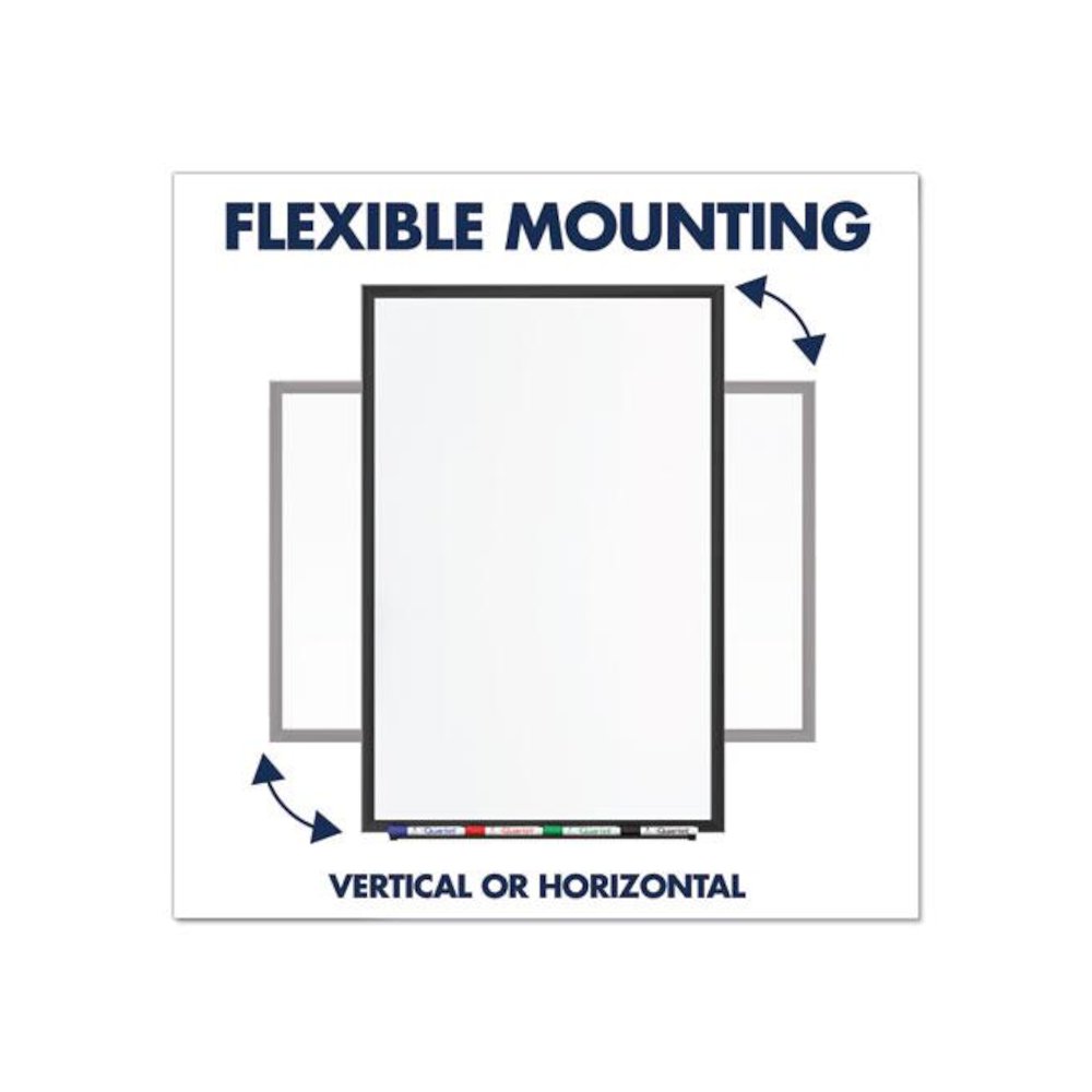 Classic Series Total Erase Dry Erase Boards, 96" x 48", White Surface, Black Aluminum Frame. Picture 10