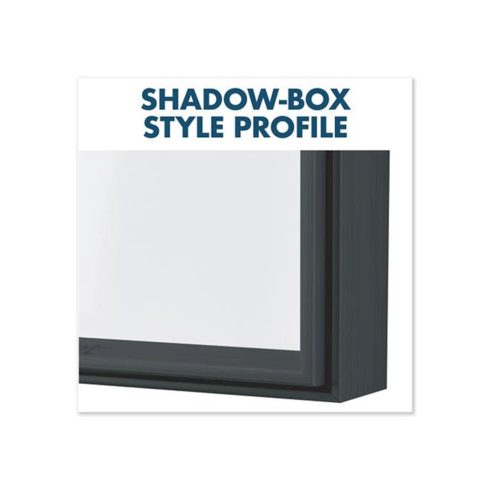 Fusion Nano-Clean Magnetic Whiteboard, 48" x 36", White Surface, Black Aluminum Frame. Picture 8