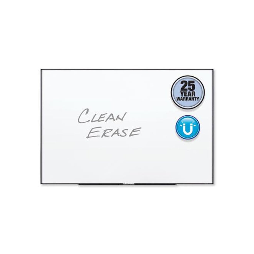 Fusion Nano-Clean Magnetic Whiteboard, 48" x 36", White Surface, Black Aluminum Frame. Picture 4