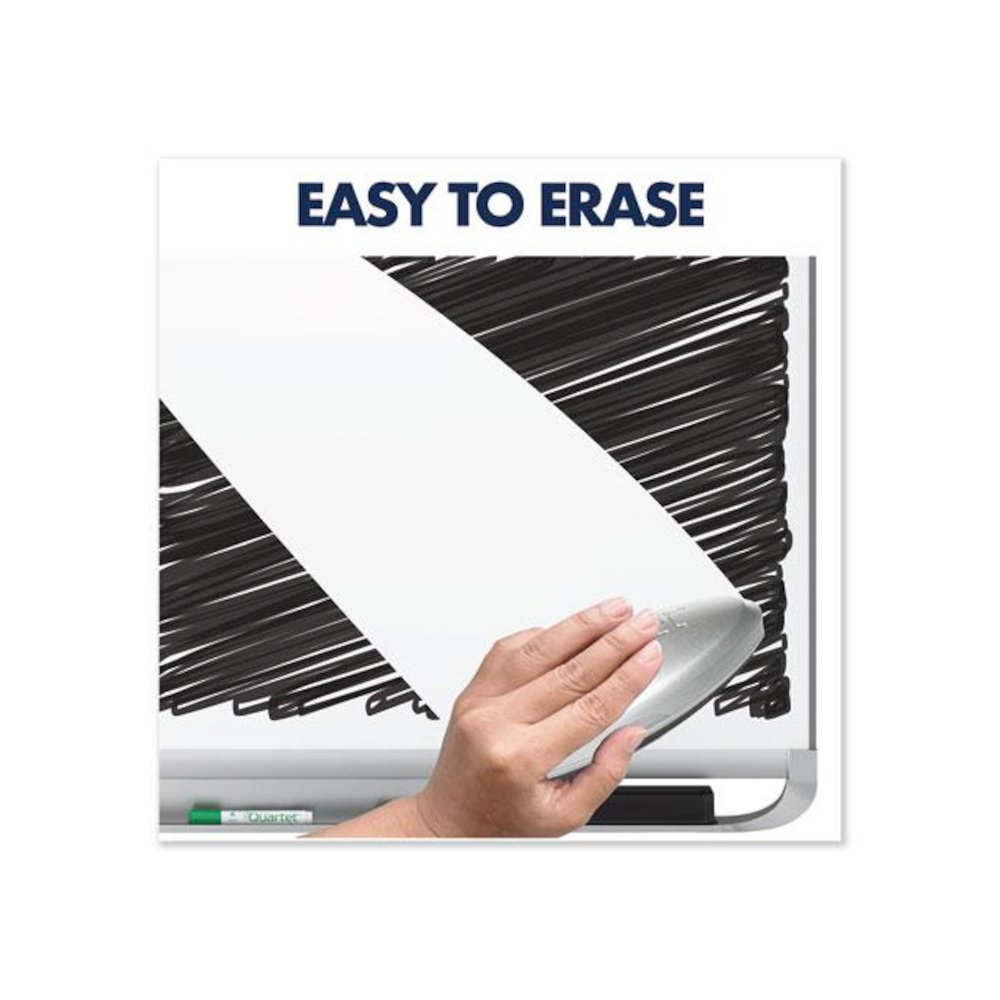 Prestige 2 DuraMax Magnetic Porcelain, 48" x 36", White Surface, Mahogany Finished Fiberboard/Plastic Frame. Picture 5