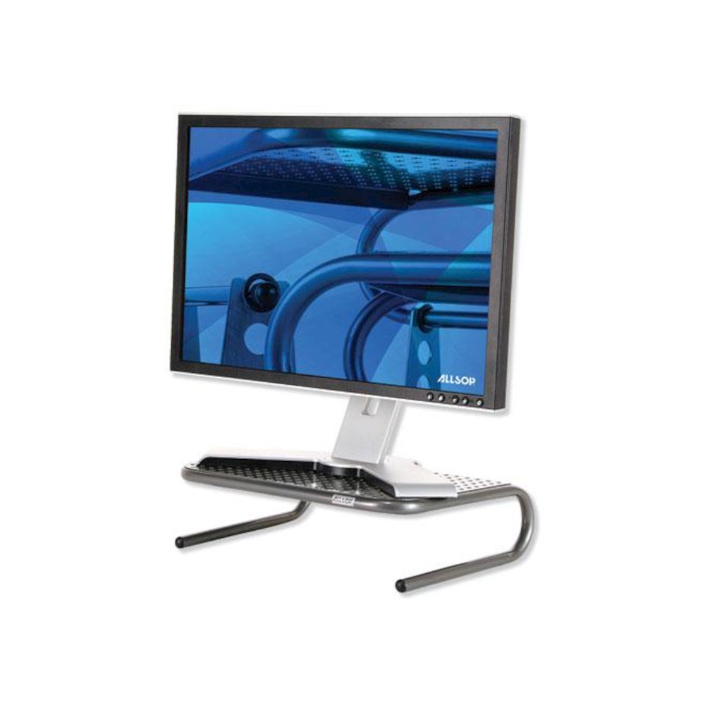 Metal Art Jr. Monitor Stand, 14.75" x 11" x 4.25", Black, Supports 40 lbs. Picture 2