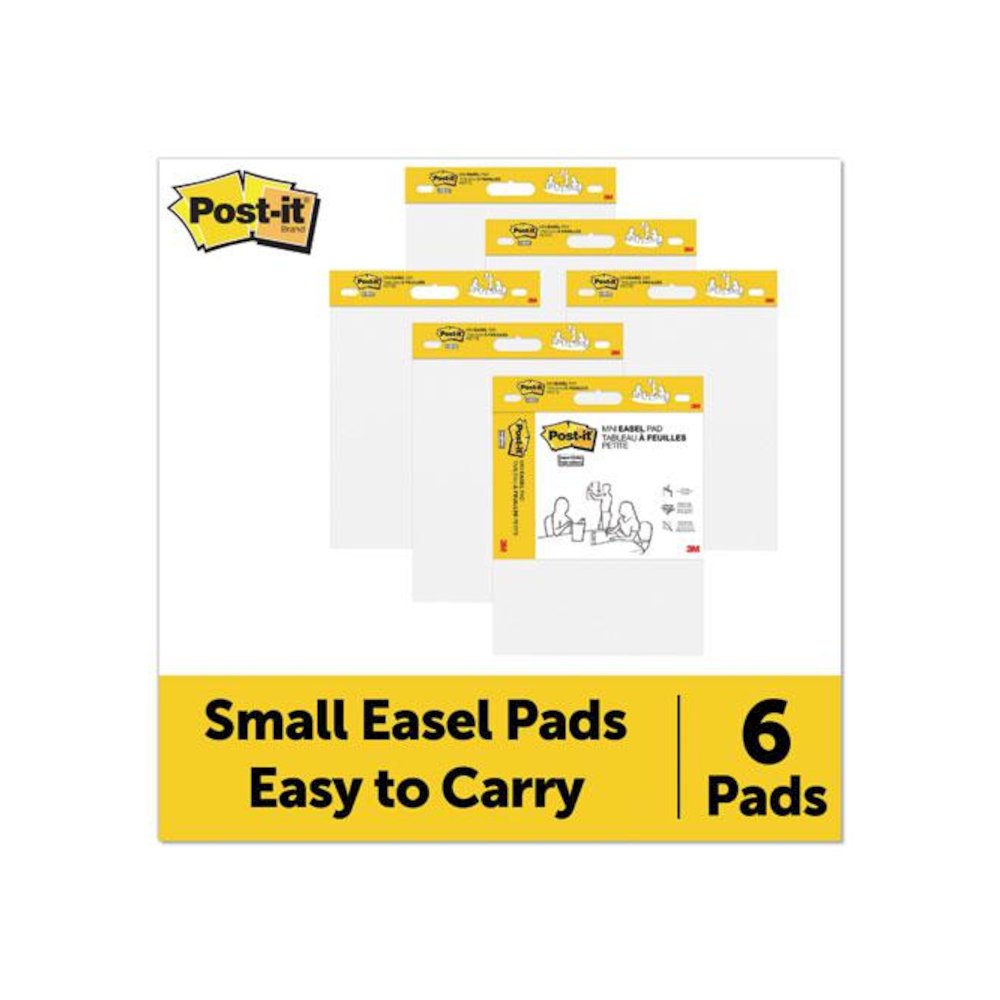 Vertical-Orientation Self-Stick Easel Pads, Unruled, (20) White 15" x 18" Sheets, 2/Pack. Picture 8