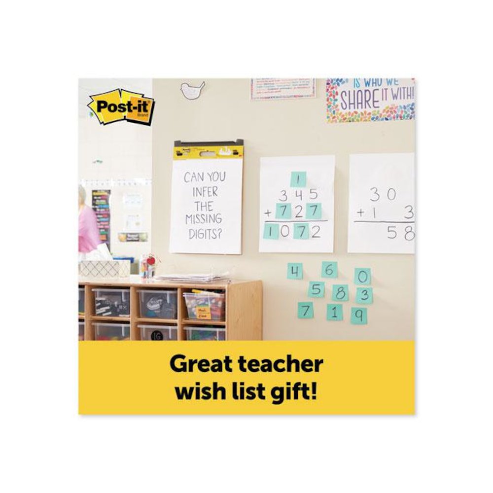 Vertical-Orientation Self-Stick Easel Pads, Unruled, (20) White 15" x 18" Sheets, 2/Pack. Picture 2