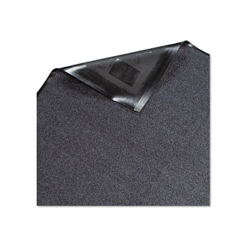Platinum Series Walk-Off Indoor Wiper Mat, Rectangular, Gray Carpeted Surface, 36" x 60". Picture 1