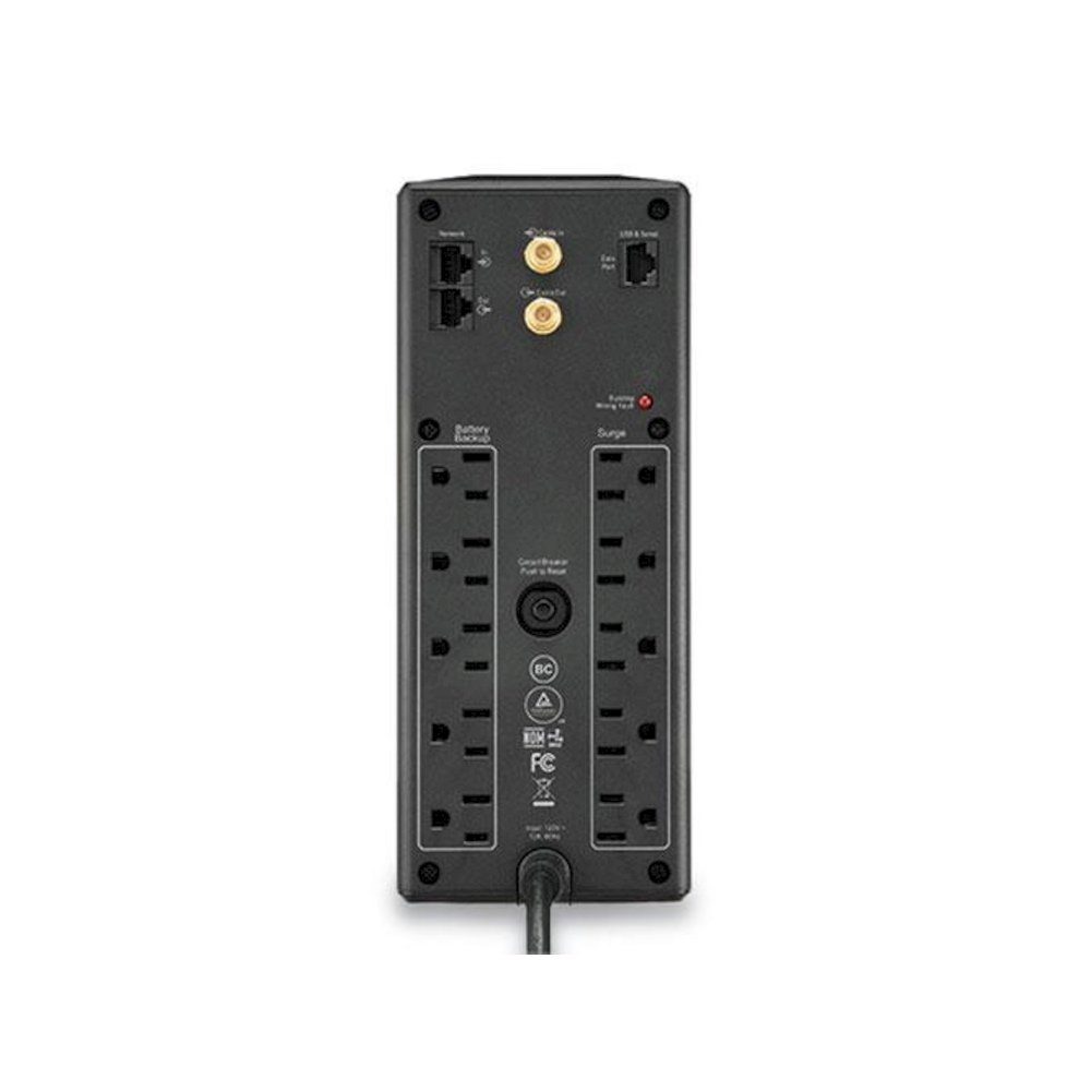 BX1500M Back-UPS PRO BX Series Compact Tower Battery Backup System, 10 Outlets, 1,500 VA, 789 J. Picture 3