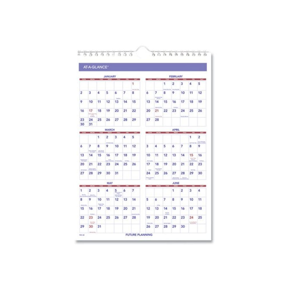Monthly Wall Calendar with Ruled Daily Blocks, 8 x 11, White Sheets, 12-Month (Jan to Dec): 2026. Picture 2
