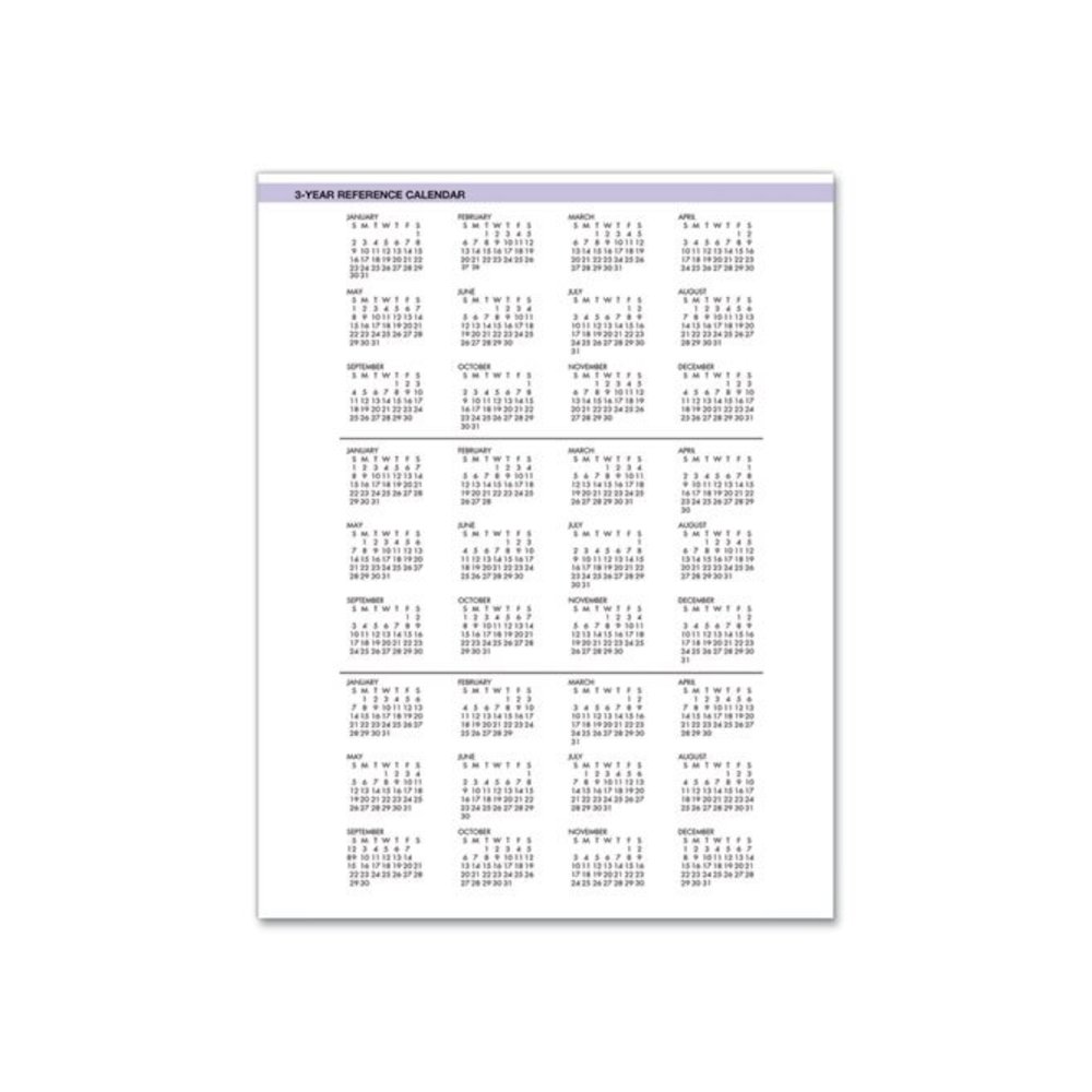 Recycled Wild Flower Weekly/Monthly Planner, Wild Flowers Artwork, 9 x 7, Gray/White/Purple Cover, 12-Month (Jan-Dec): 2026. Picture 5