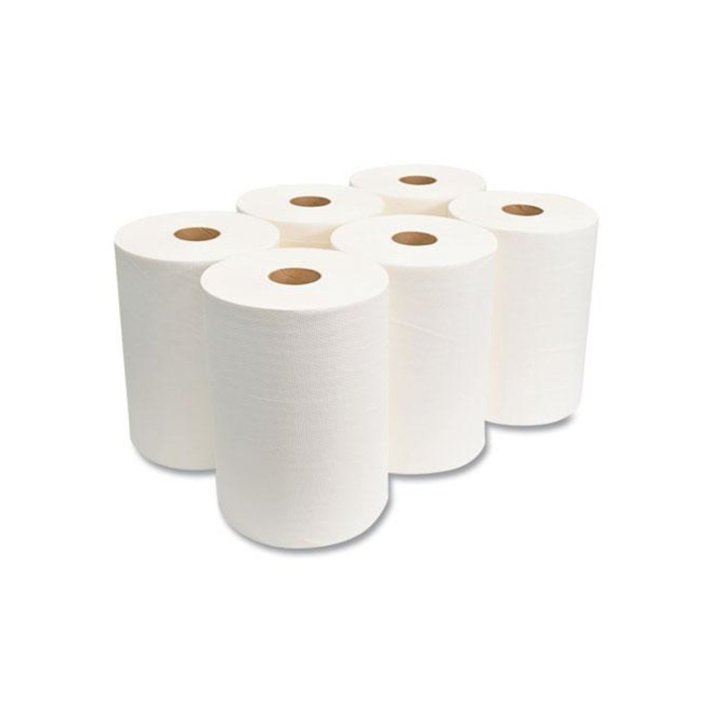 10 Inch TAD Roll Towels, 1-Ply, 10" x 500 ft, White, 6 Rolls/Carton. Picture 4