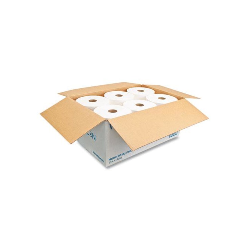 10 Inch TAD Roll Towels, 1-Ply, 10" x 700 ft, White, 6 Rolls/Carton. Picture 3