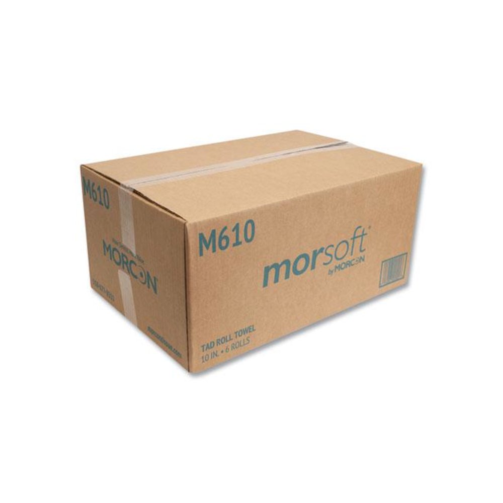10 Inch TAD Roll Towels, 1-Ply, 10" x 500 ft, White, 6 Rolls/Carton. Picture 2