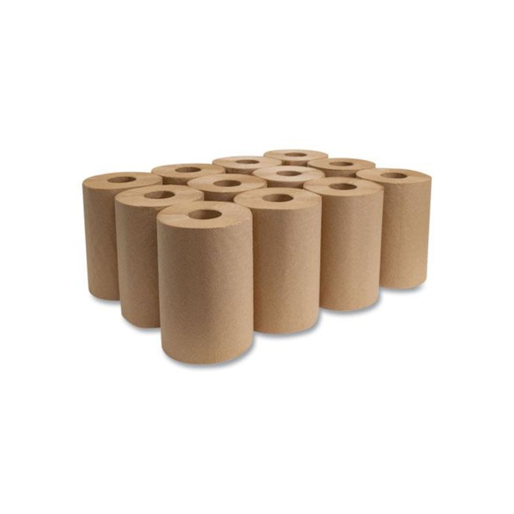 Morsoft Universal Roll Towels, 1-Ply, 8" x 350 ft, Brown, 12 Rolls/Carton. Picture 4