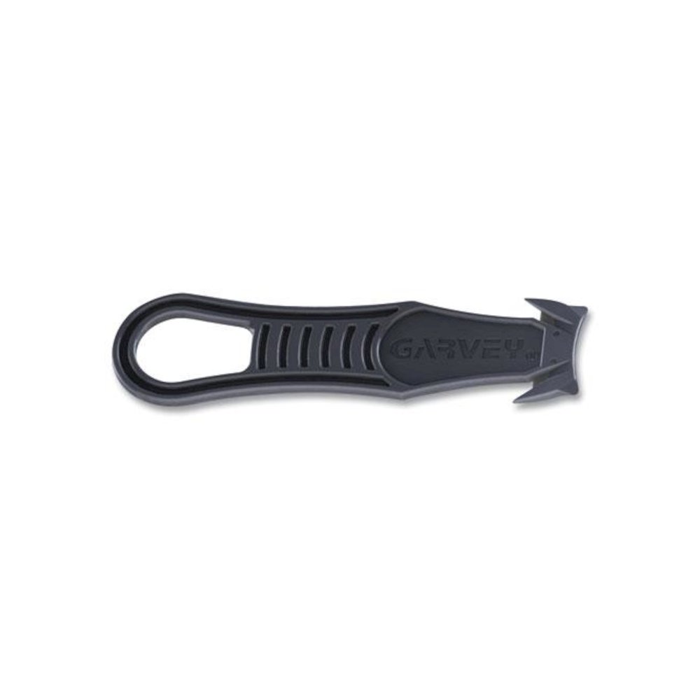 Safety Cutter Box Cutter Knife with Double Shielded Blade, 4" Plastic Handle, Black, 5/Pack. Picture 1