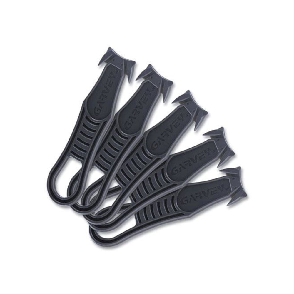 Safety Cutter Box Cutter Knife with Double Shielded Blade, 4" Plastic Handle, Black, 5/Pack. Picture 2