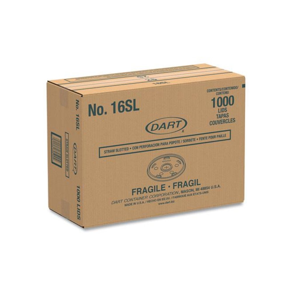 Plastic Lids, Straw-Slot Lid, Fits 12 oz to 24 oz Hot/Cold Foam Cups, Translucent, 100/Pack, 10 Packs/Carton. Picture 3