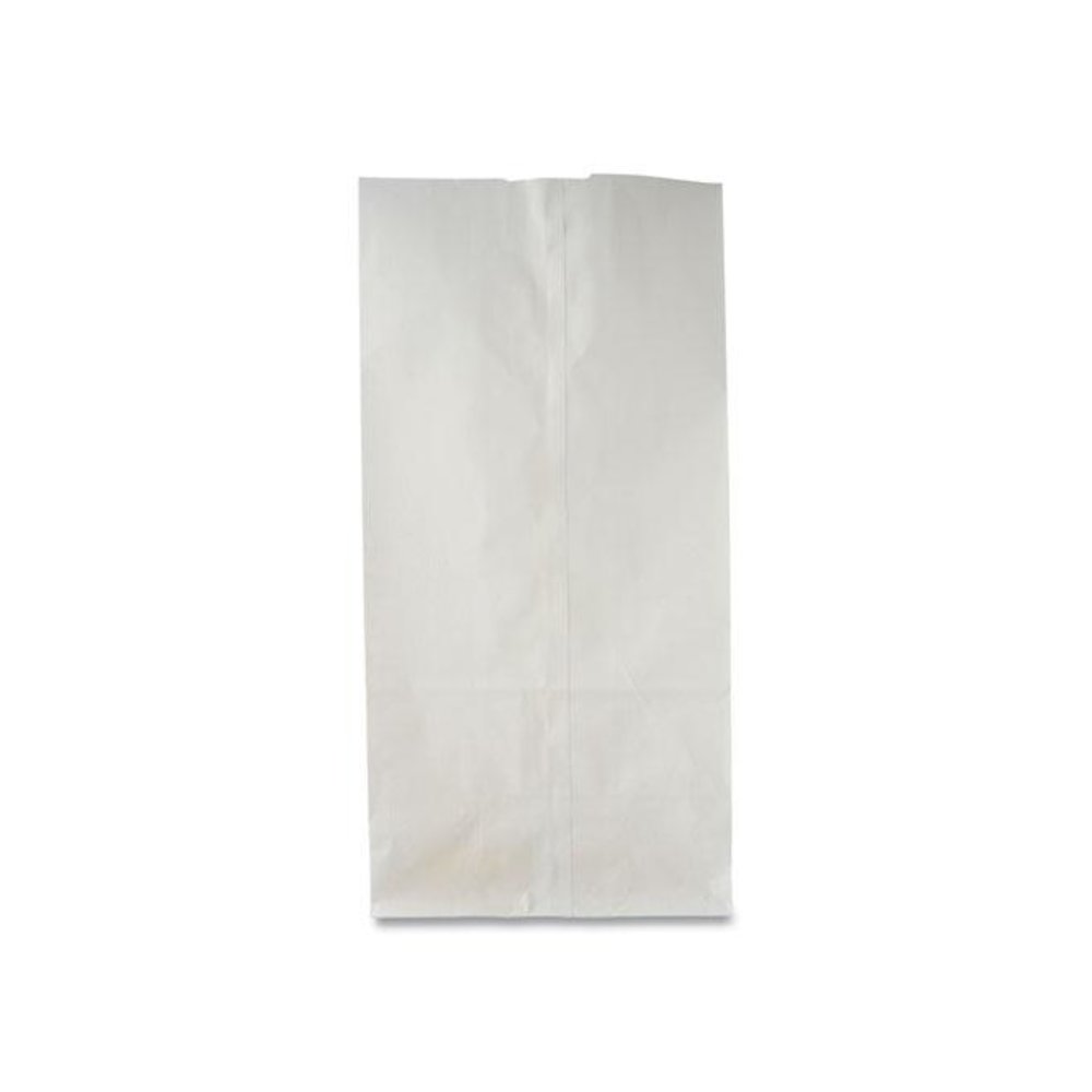 Grocery Paper Bags, 6# Size, 35# Basis Weight, 5.88" x 3.63" x 11", White, 500/Bundle. Picture 4