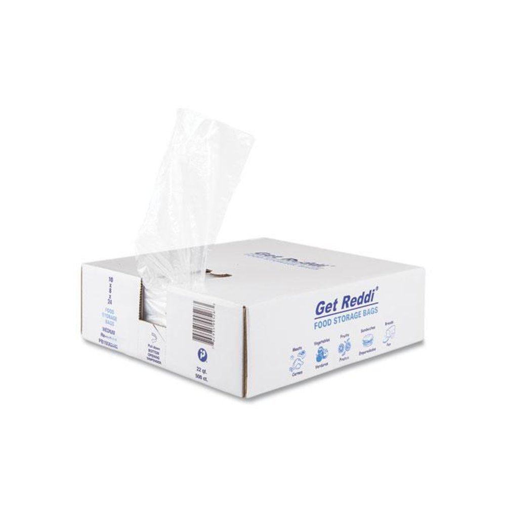 Food Bags, 5.5 gal, 10 x 8 x 24, Clear, 500/Carton. Picture 4