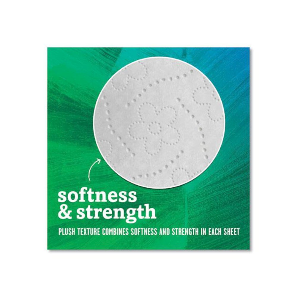 100% Recycled Bathroom Tissue,  Individually Wrapped Rolls, Septic Safe, 2-Ply, White, 500 Sheets/Roll, 60 Rolls/Carton. Picture 3