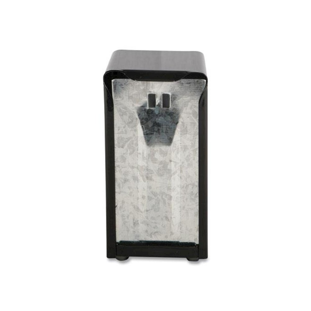 Tabletop Napkin Dispenser, Tall Fold, 3.75 x 4 x 7.5, Black. Picture 1