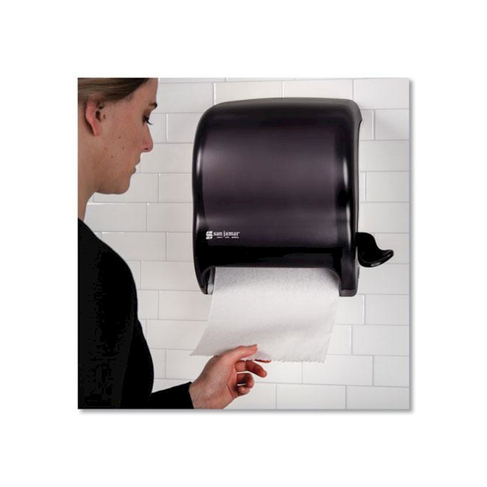 Element Lever Roll Towel Dispenser, Classic, 12.5 x 8.5 x 12.75, Black Pearl. Picture 8