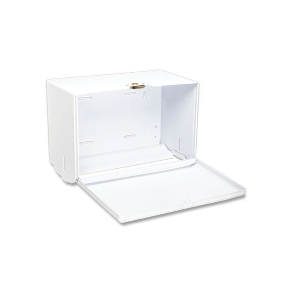 Singlefold Paper Towel Dispenser, 10.75 x 6 x 7.5, White. Picture 4