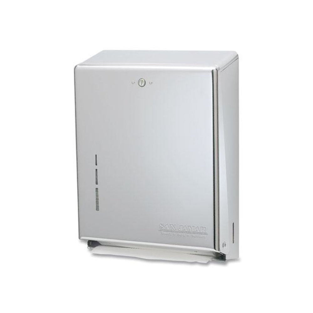 C-Fold/Multifold Towel Dispenser, 11.38 x 4 x 14.75, Stainless Steel. Picture 2