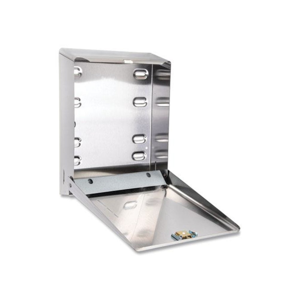 C-Fold/Multifold Towel Dispenser, 11.38 x 4 x 14.75, Stainless Steel. Picture 4