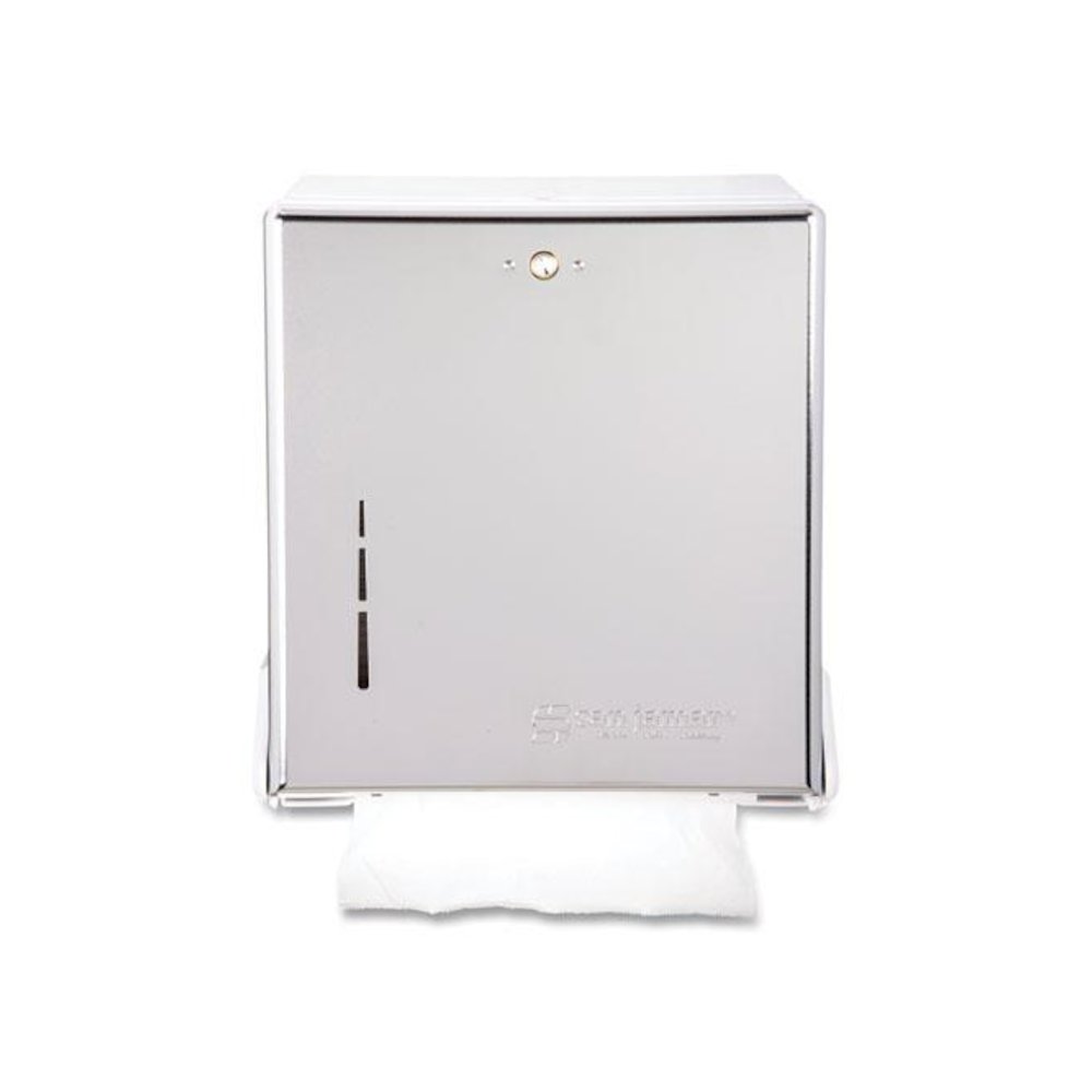 True Fold C-Fold/Multifold Paper Towel Dispenser, 11.63 x 5 x 14.5, Chrome. Picture 1