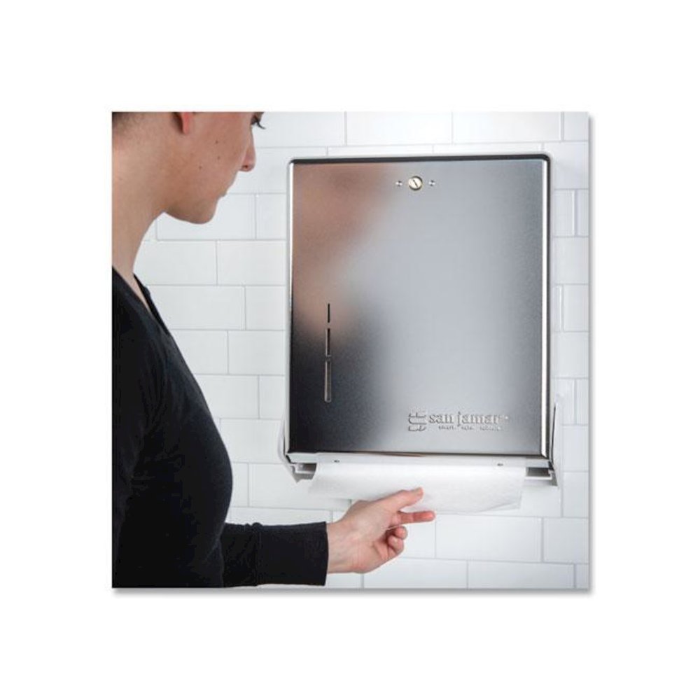 True Fold C-Fold/Multifold Paper Towel Dispenser, 11.63 x 5 x 14.5, Chrome. Picture 8