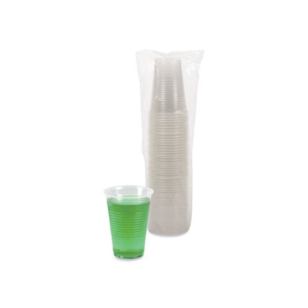 Translucent Plastic Cold Cups, 14 oz, 50/Sleeve, 20 Sleeves/Carton. Picture 3