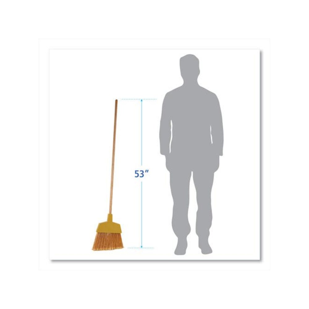 Angler Broom, 53" Length, Yellow. Picture 2