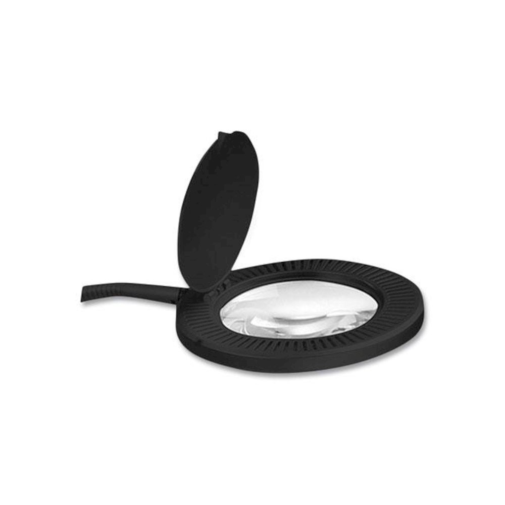 Clamp-On, 3 Diopter LED Desktop Magnifier, 6.88w x 16.63d x 16.75h, Black. Picture 3