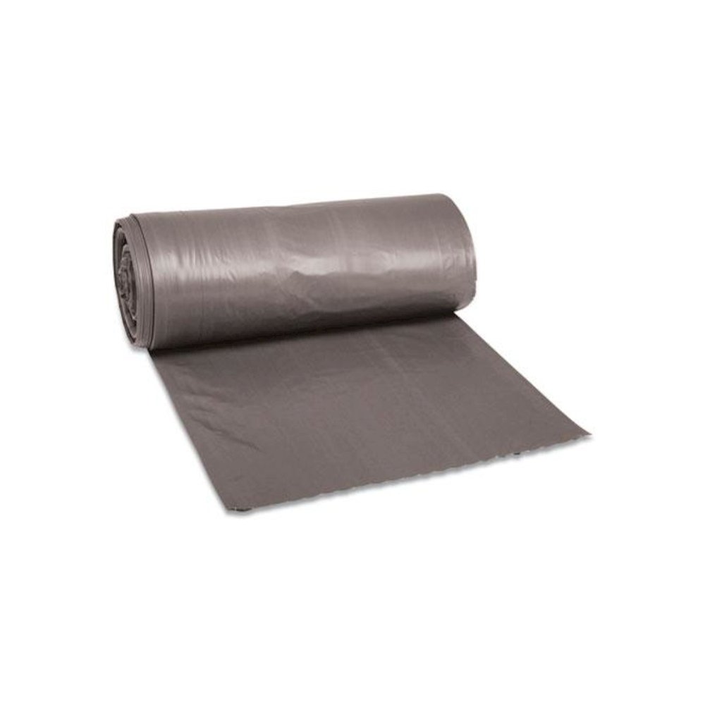 Low-Density Waste Can Liners, 33 gal, 1.1 mil, 33" x 39", Gray, Perforated Roll, 25 Bags/Roll, 4 Rolls/Carton. Picture 1