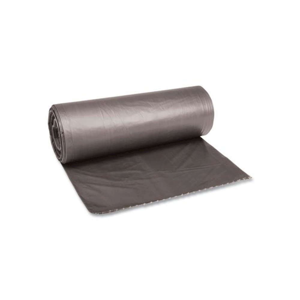 Low-Density Waste Can Liners, 60 gal, 0.95 mil, 38" x 58", Gray, Perforated Roll, 25 Bags/Roll, 4 Rolls/Carton. Picture 1