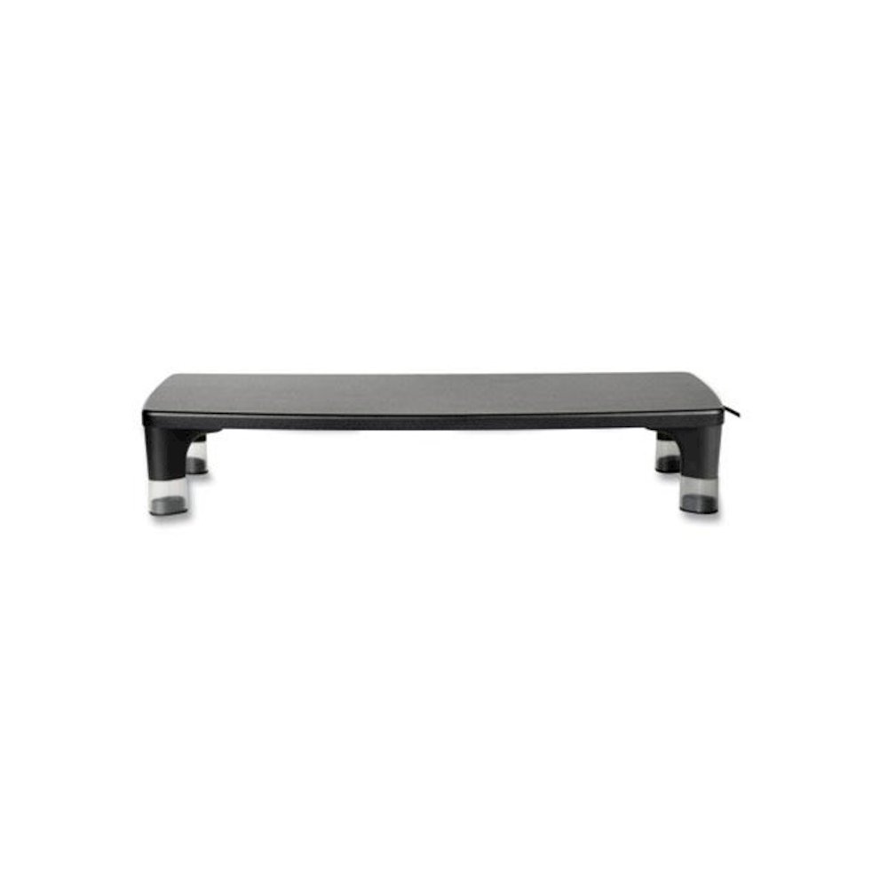 Monitor Stand MS100B, 21.6 x 9.4 x 2.7 to 3.9, Black/Clear, Supports 33 lb. Picture 2