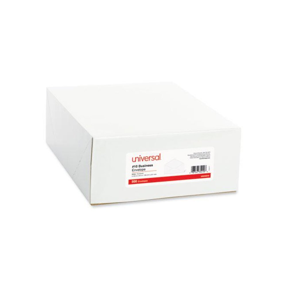 Open-Side Business Envelope, #10, Monarch Flap, Gummed Closure, 4.13 x 9.5, White, 500/Box. Picture 2