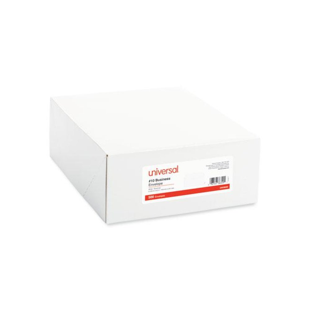 Open-Side Business Envelope, #10, Commercial Flap, Side Seam, Gummed Closure, 4.13 x 9.5, White, 500/Box. Picture 2