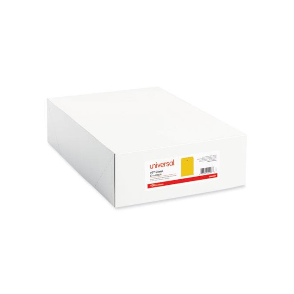Kraft Clasp Envelope, 32 lb Bond Weight Kraft, #97, Square Flap, Clasp/Gummed Closure, 10 x 13, Brown Kraft, 100/Box. Picture 4