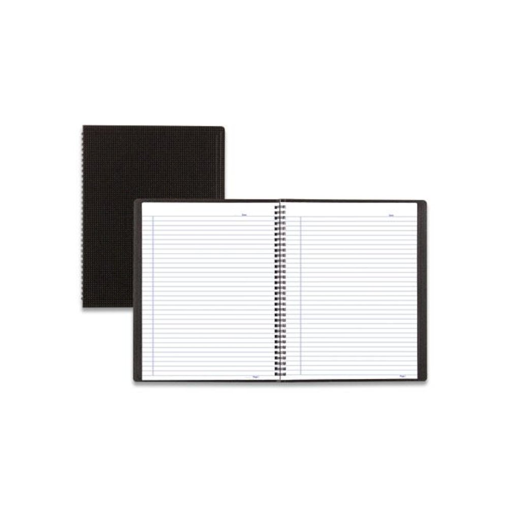 Duraflex Poly Notebook, 1-Subject, Medium/College Rule, Black Cover, (80) 11 x 8.5 Sheets. Picture 3
