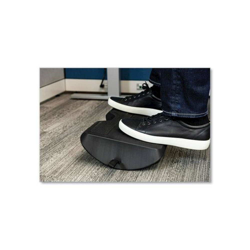 Foot Rest for Standing Desks, 19.98w x 11.97d x 4.2h, Black. Picture 4