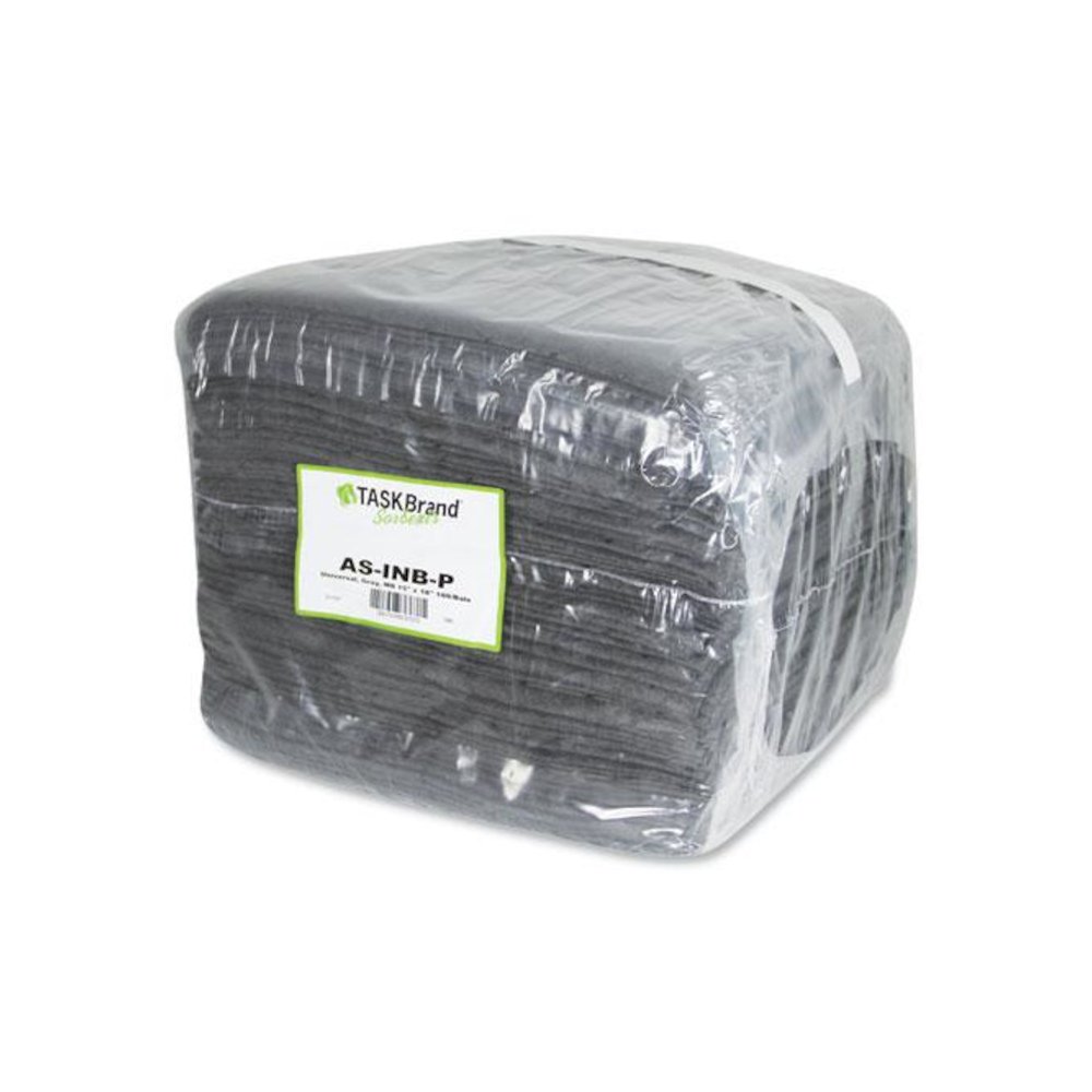 TASKBrand All Sorb Industrial Sorbent Pad, 0.24 gal, 15 x 18, 100/Carton. Picture 3