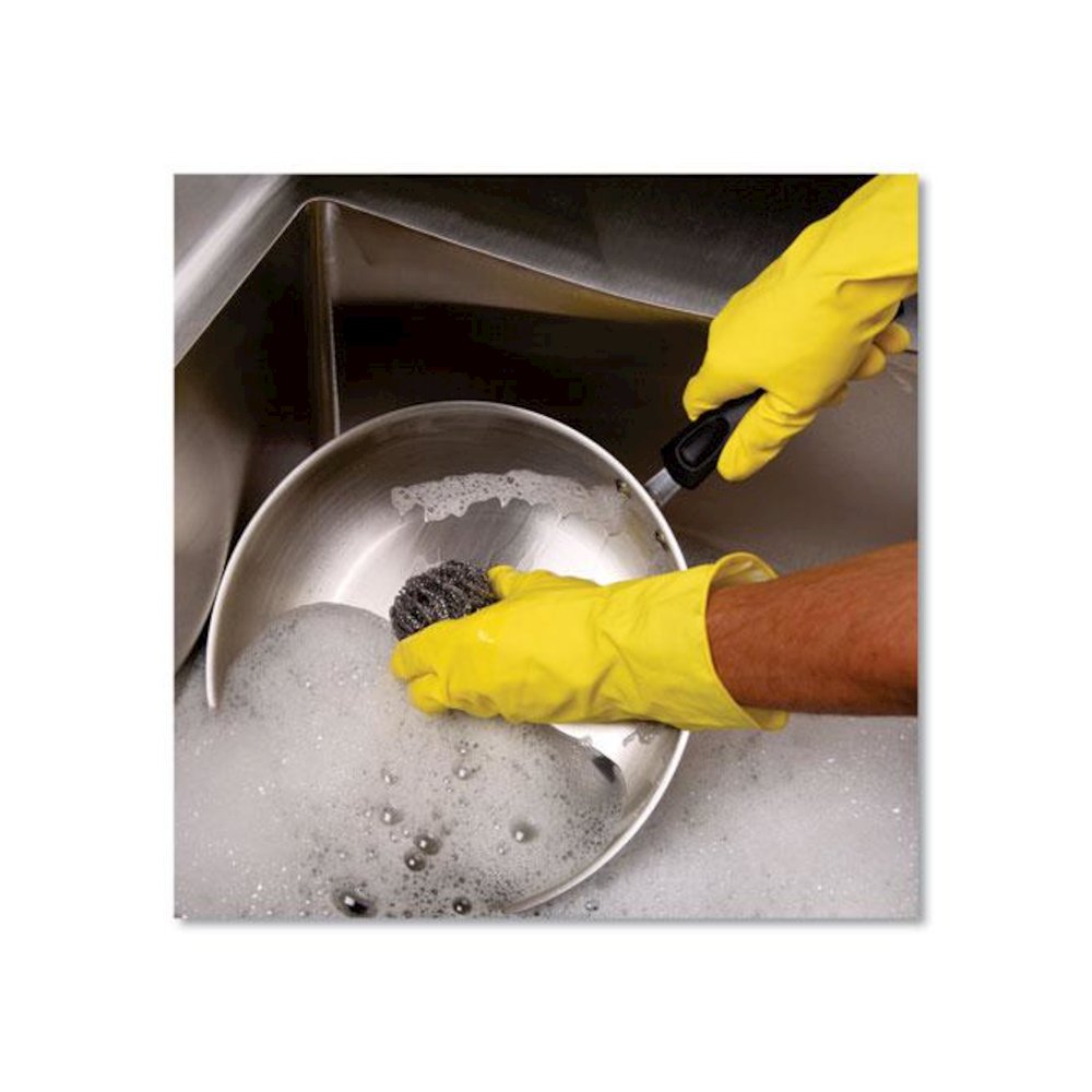 Stainless Steel Scrubber, Large Size, 2.5 x 2.75, Steel Gray, 12/Carton. Picture 3