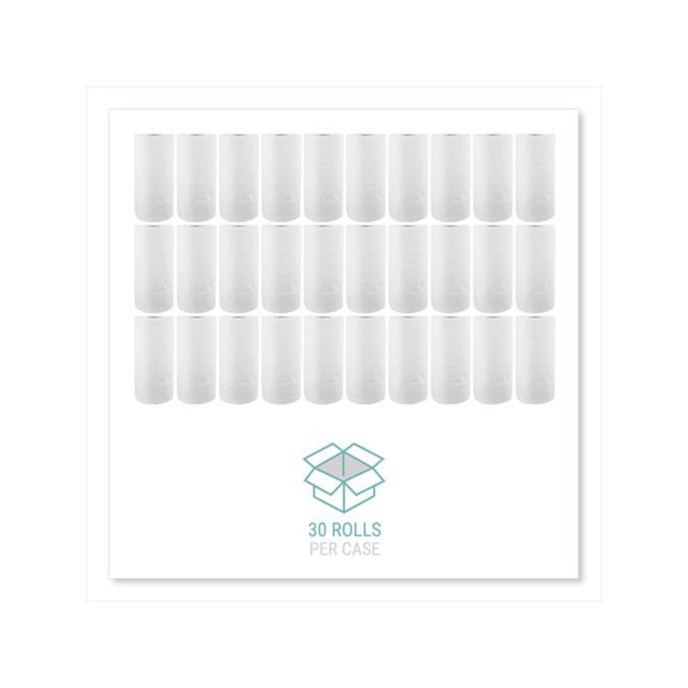 Kitchen Roll Towels, 2-Ply, 11 x 8.8, White, 100/Roll, 30 Rolls/Carton. Picture 5