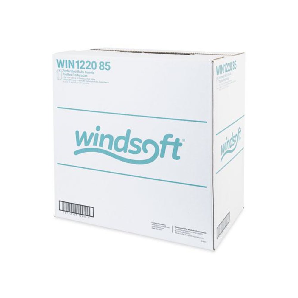 Kitchen Roll Towels, 2-Ply, 11 x 8.5, White, 85/Roll, 30 Rolls/Carton. Picture 8