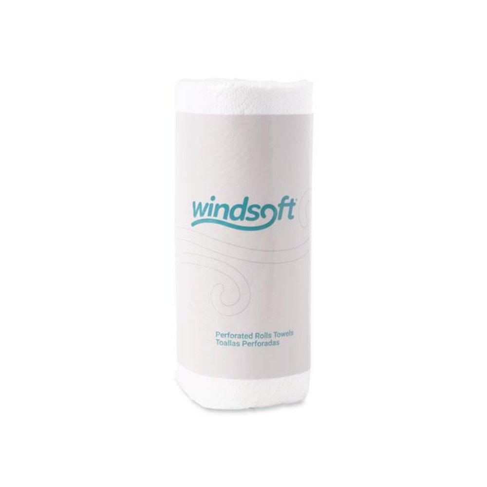 Kitchen Roll Towels, 2-Ply, 11 x 8.8, White, 100/Roll, 30 Rolls/Carton. Picture 1